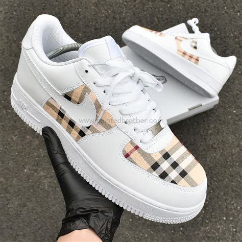 custom air force 1 burberry shoes.